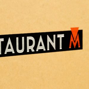 CARTE DE MENU AVEC INCRUSTATION FIXE